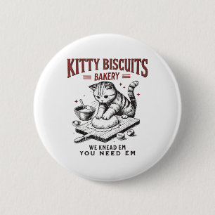 Cat Kneading Kattunge Biscuits Bakery vi kände dig Knapp