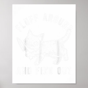 Cat Knivar fluff runt och ta reda på _1 Poster