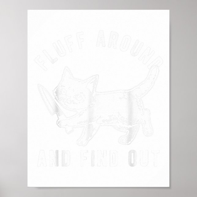 Cat Knivar fluff runt och ta reda på _1 Poster (Framsidan)