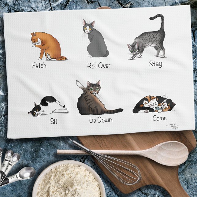 Cat-kommandon Kökshandduk (Skapare uppladdad)