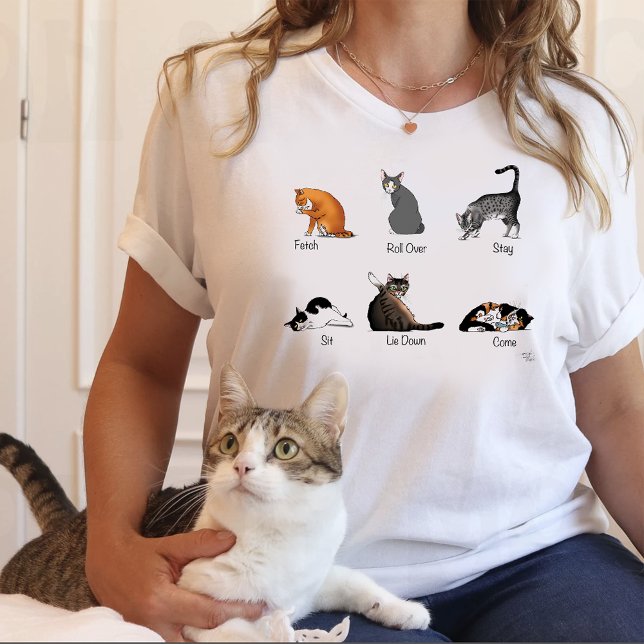 Cat-kommandon T Shirt (Skapare uppladdad)