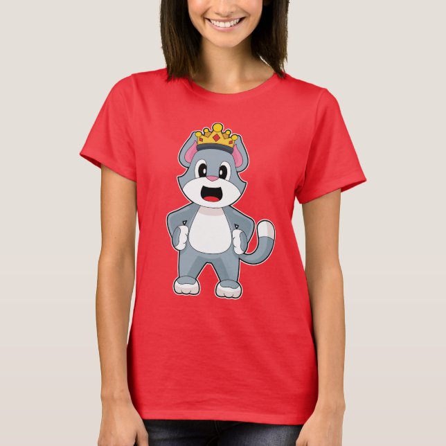 Cat Krona T Shirt (Framsida)