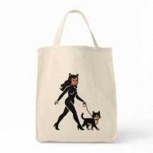Cat Lady Cutie Tuxedo Katt | Kattmamma Tecknad Gra