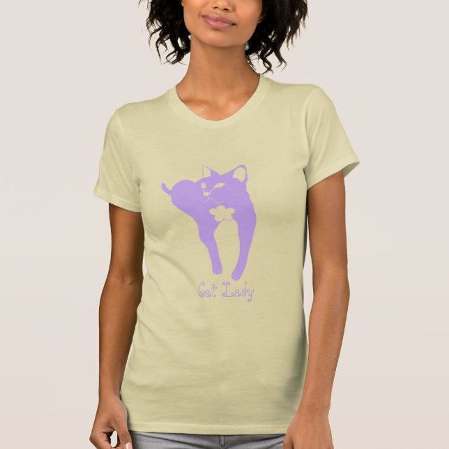 Cat Lady Girl's  T Shirt (Framsida)