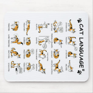 Cat Language, LUNT Kitten, Kärlek Cat Gift Idea Musmatta