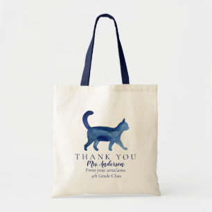CAT Lärare Tack Class Gift Tote Bag Tygkasse