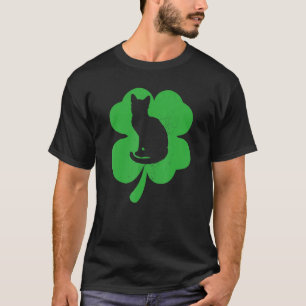 Cat Leprechaun Cat Shamrock St patrick's day T Shirt