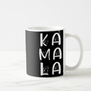 Cat Lettering Positive Kamala Harris Walz Waltz Kaffemugg