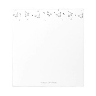 Cat Line Art Notepad Anteckningsblock