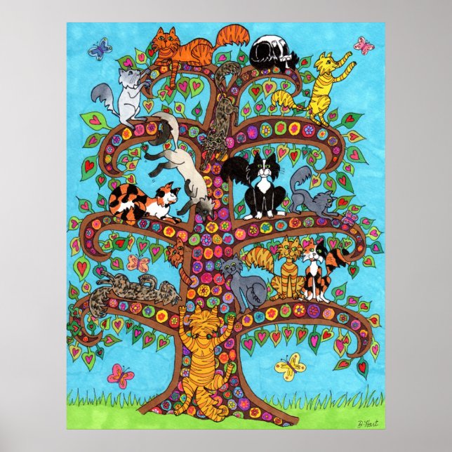 Cat Livets träd 2 Poster (Framsidan)