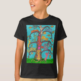 Cat Livets träd Tee Shirt