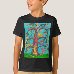 Cat Livets träd Tee Shirt