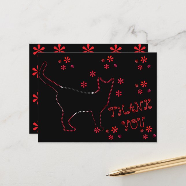 CAT LLINE ART VYKORT (Fram/Back In Situ)