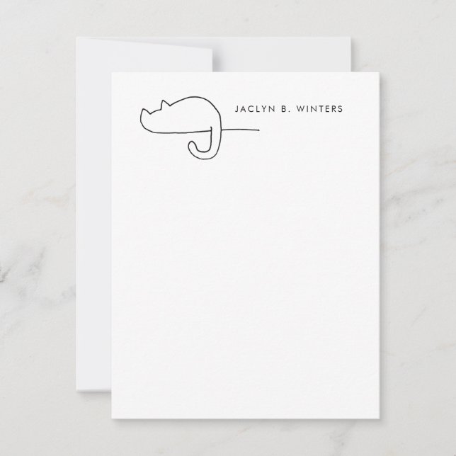 Cat Loaf | Katt Lover-Personlig Anteckningskort (Framsida)