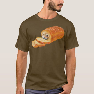 Cat Loaf Kattunge Kitten Bread Breadloaf Cats Funn T Shirt
