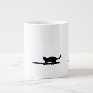 Cat Loaf Position Silhouette Minimalist Mug Jumbo Mugg