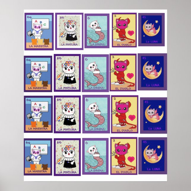 Cat Lottería, Value Poster Paper (Matte) (Framsidan)