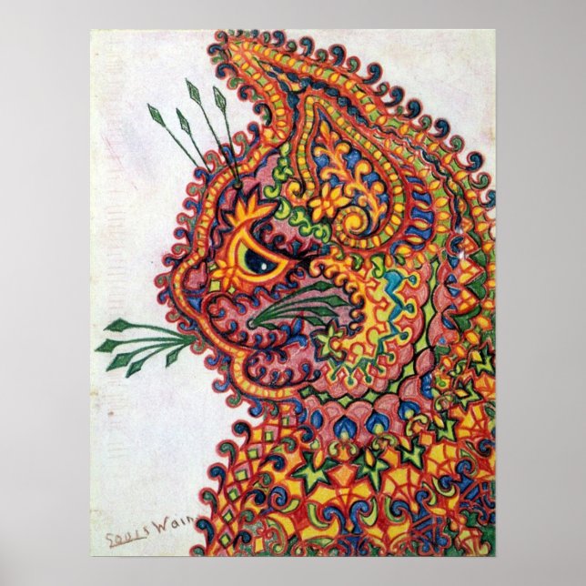 Cat, Louis Wain Poster (Framsidan)