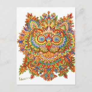 Cat, Louis Wain Vykort