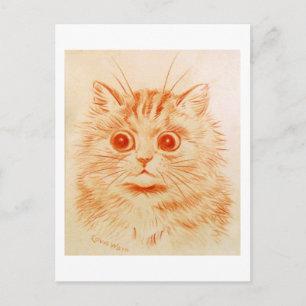 Cat, Louis Wain Vykort