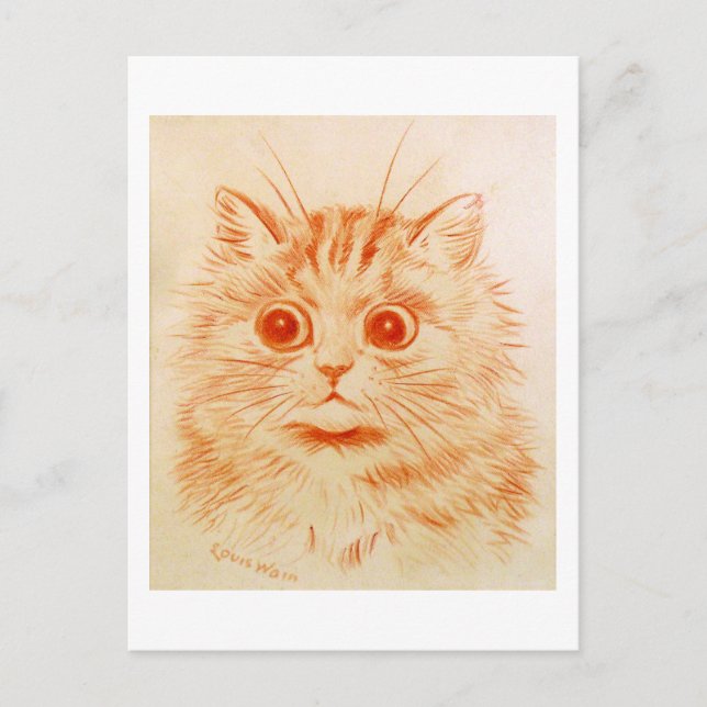 Cat, Louis Wain Vykort (Framsida)