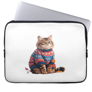 Cat Löv Fall Hej Autumn Funny Cat Kitten Älskare Laptop Fodral