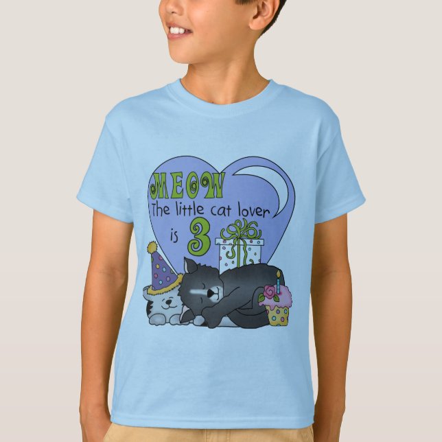 Cat Lover 3:e födelsedag T-skjortor och T-gåvor Tröja (Framsida)