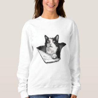 Cat Lover 3D Tuxedo Kitten Black and White Manar T Shirt