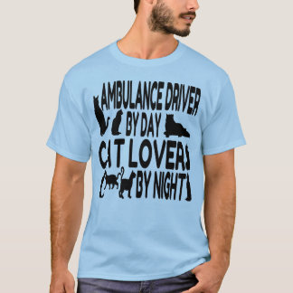 Cat Lover Ambulance Driver Tee