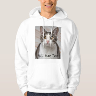 Cat Lover Anpassningsbar Photo and Namn Personlig Hoodie