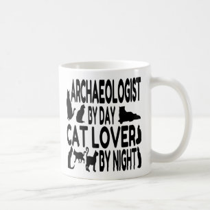 Cat Lover Archeolog Kaffemugg