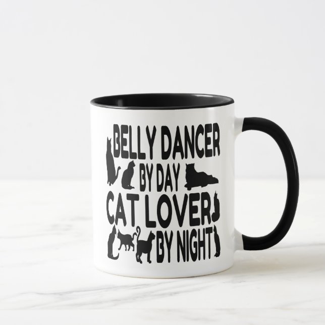 Cat Lover Belly Dancer Mugg (Höger)