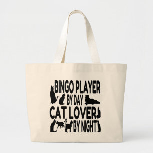 Cat Lover Bingo Player Jumbo Tygkasse