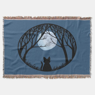 Cat Lover Blanket Le Chatta Tjock Cat Throw Blanke Filt