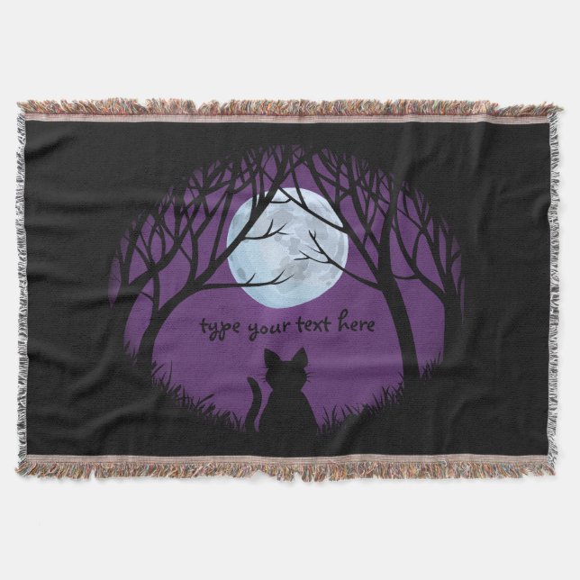 Cat Lover Blanket Le Chatta Tjock Cat Throw Blanke Mysfilt (Framsidan)