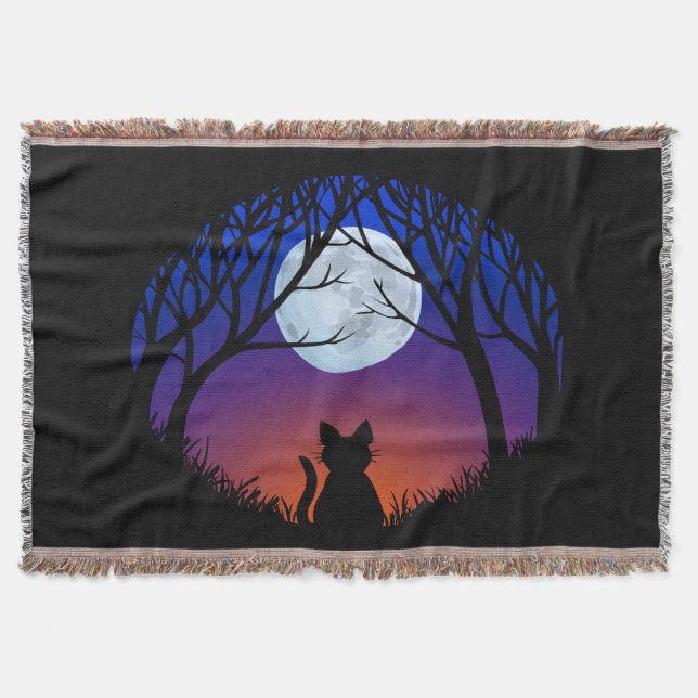 Cat Lover Blanket Le Chatta Tjock Kattvrister Filt (Framsidan)