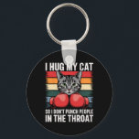 Cat Lover Boxing Fläkt I Hug Cat Funny Cat Lover G Nyckelring<br><div class="desc">Cat Lover Boxing Fläkt I Hug Cat Funny Cat Lover Gift</div>