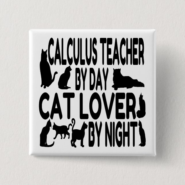 Cat Lover Calculus Teacher Knapp (Framsida)