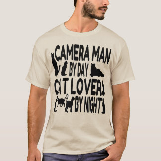 Cat Lover Camera Man Tee
