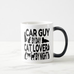 Cat Lover Car Guy Magisk Mugg