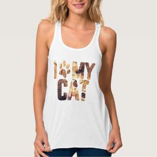 Cat Lover Cat Family Cat Parents presenterar mitt Linne Med Racerback