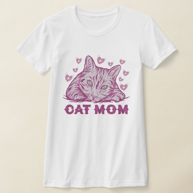 Cat Lover Cat mamma Gift Mor T Shirt (Laydown)