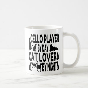 Cat Lover Cello Player Kaffemugg