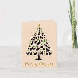 Cat Lover Christmas Tree 2 Anteckningskort