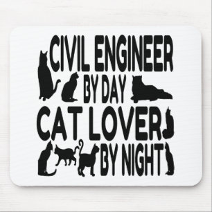 Cat Lover Civil Ingenjör Musmatta
