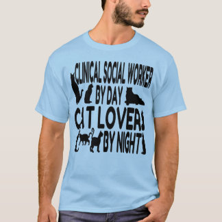 Cat Lover Clinical Social Worker Tröja