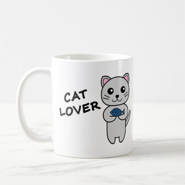 CAT LOVER Coffee Mugg (Vänster)