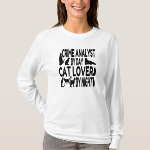 Cat Lover Crime Analyst Tee