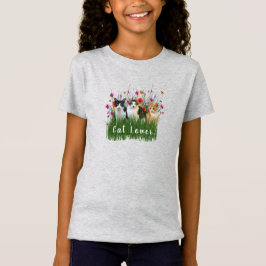 Cat Lover Cute Girls T-Shirt