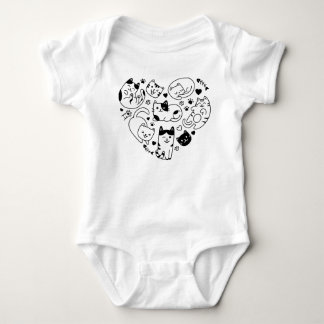 Cat Lover Cute Heart T Shirt